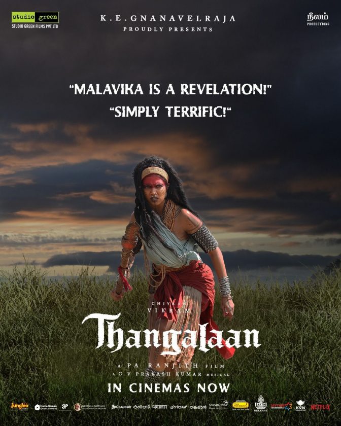 Malavika in Thangalaan