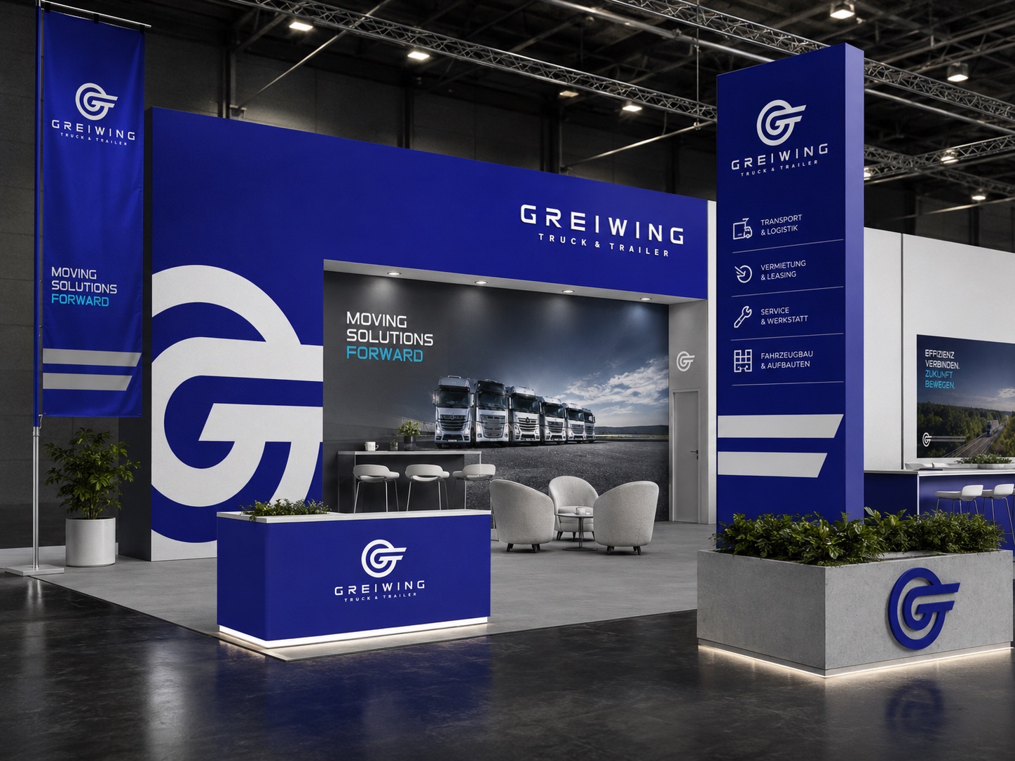 Greiwing branded trade show exhibition booth design