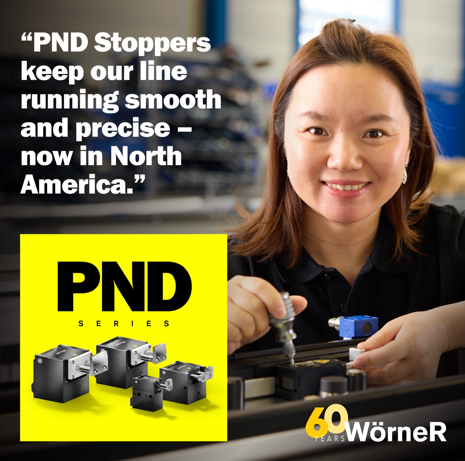 LinkedIn testimonial card announcing the PND Series launch in North America