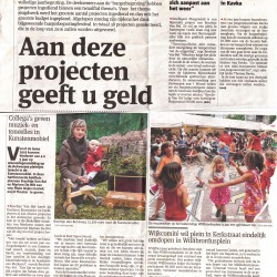 Kinderkunstenmobiel en Intelligent playground in Gazet van Antwerpen