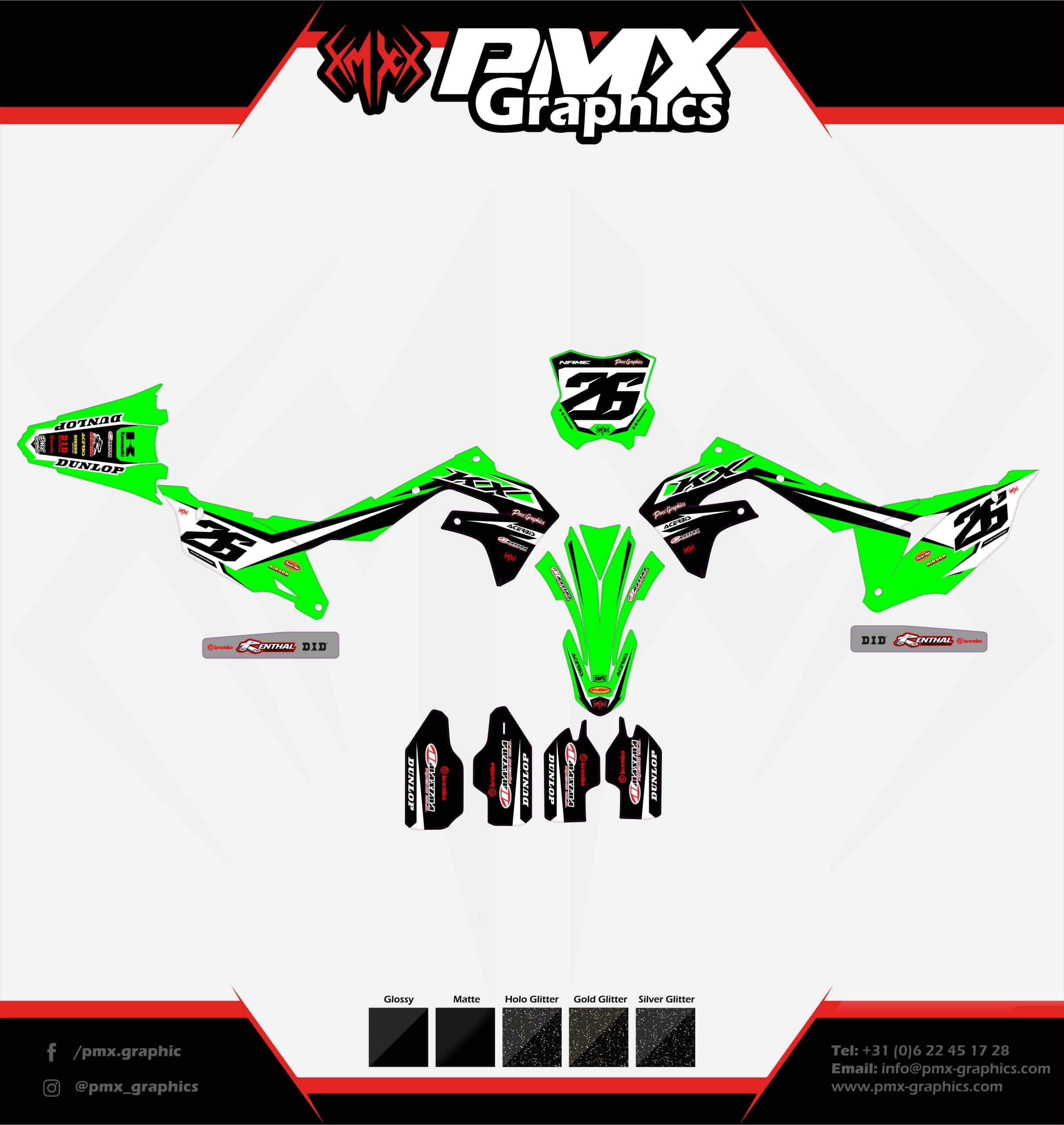 Kawasaki graphic kit - Greenstrike - Image 2