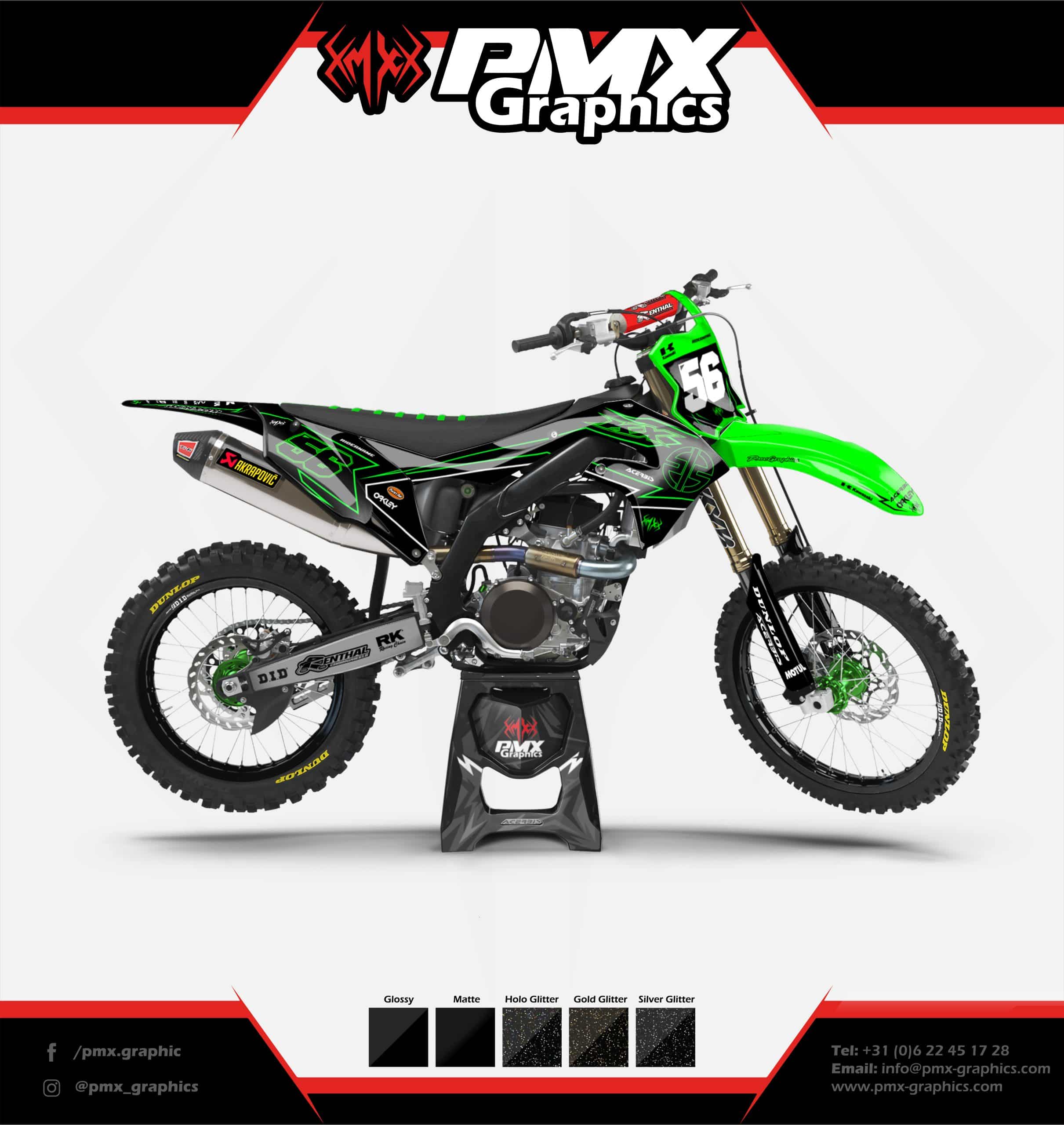 Kawasaki graphic kit - KX AeroStrike