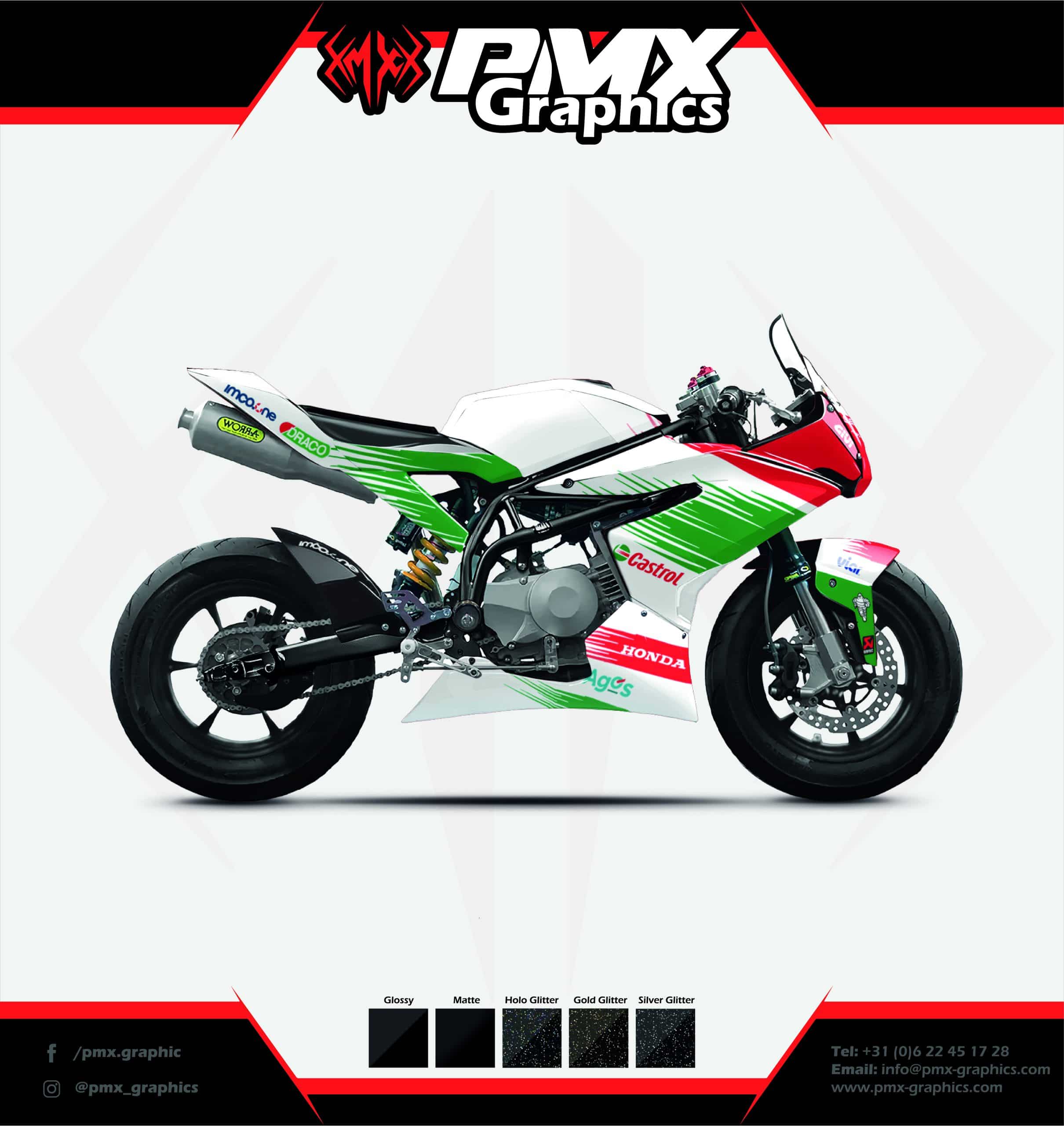 MotoGP Honda HRC - MiniGP Graphic Kit - PMX Graphics