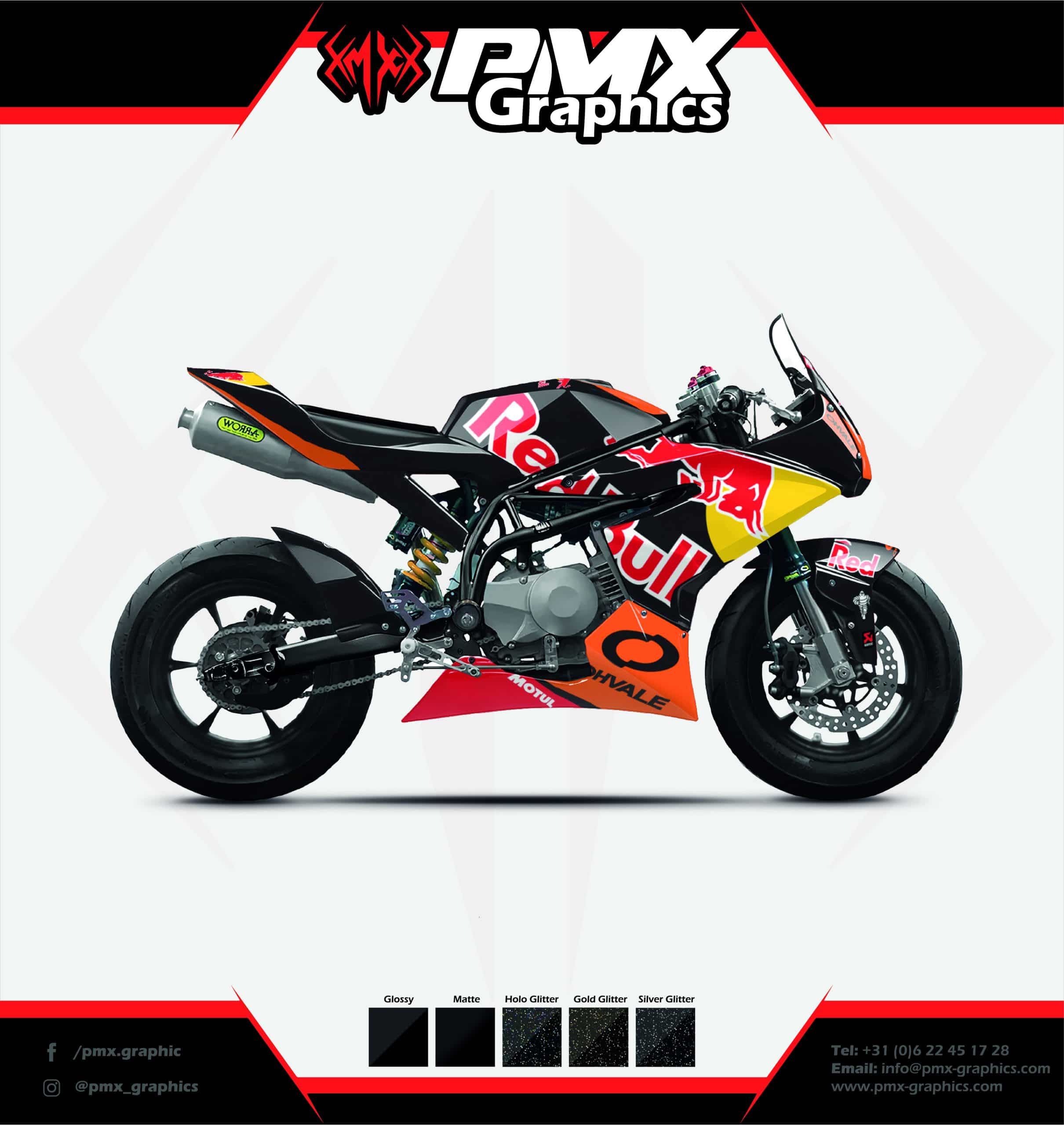 MotoGP Honda HRC - MiniGP Graphic Kit - PMX Graphics