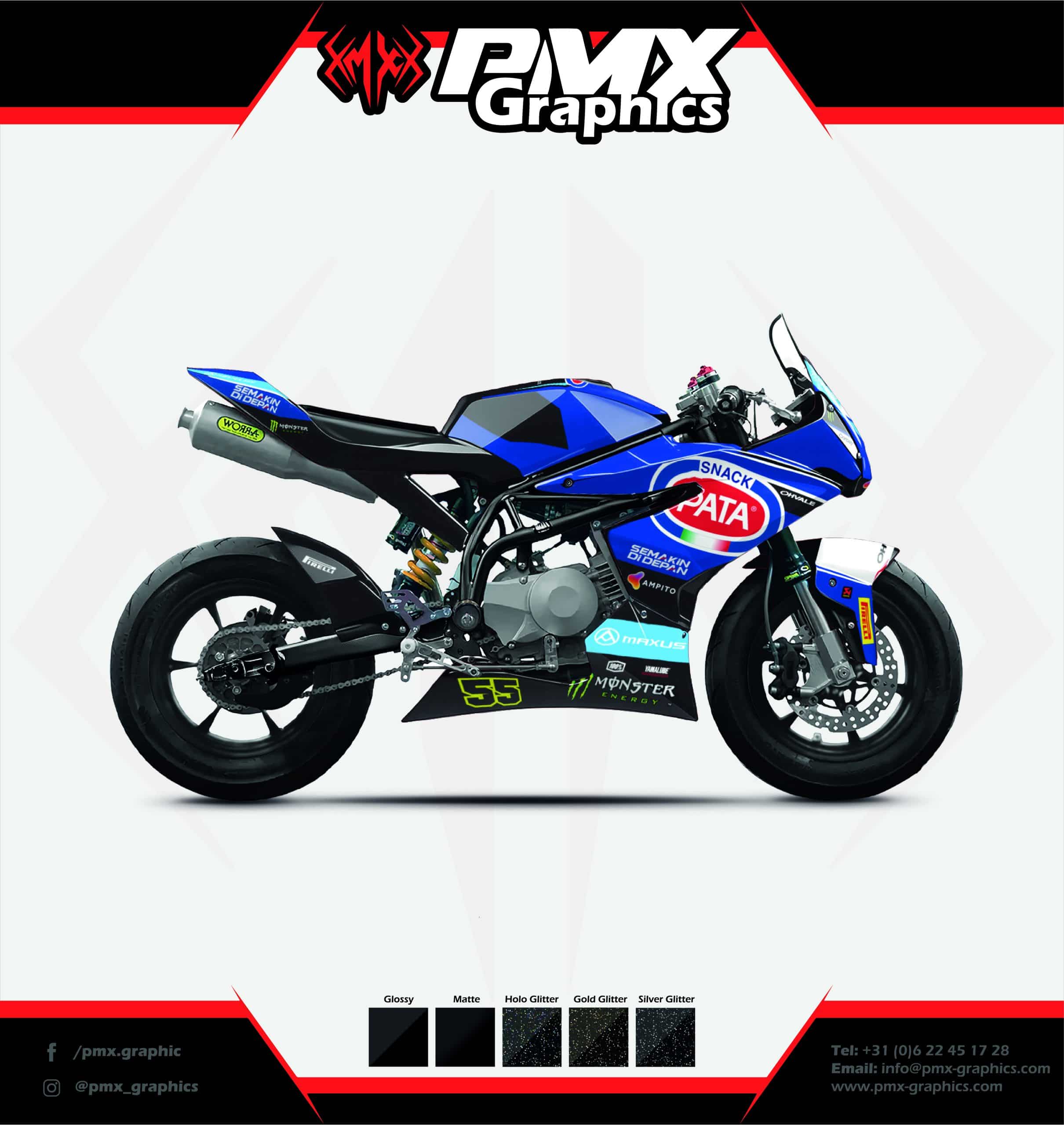 MotoGP Ducati Lenovo - MiniGP Graphic kit - PMX Graphics
