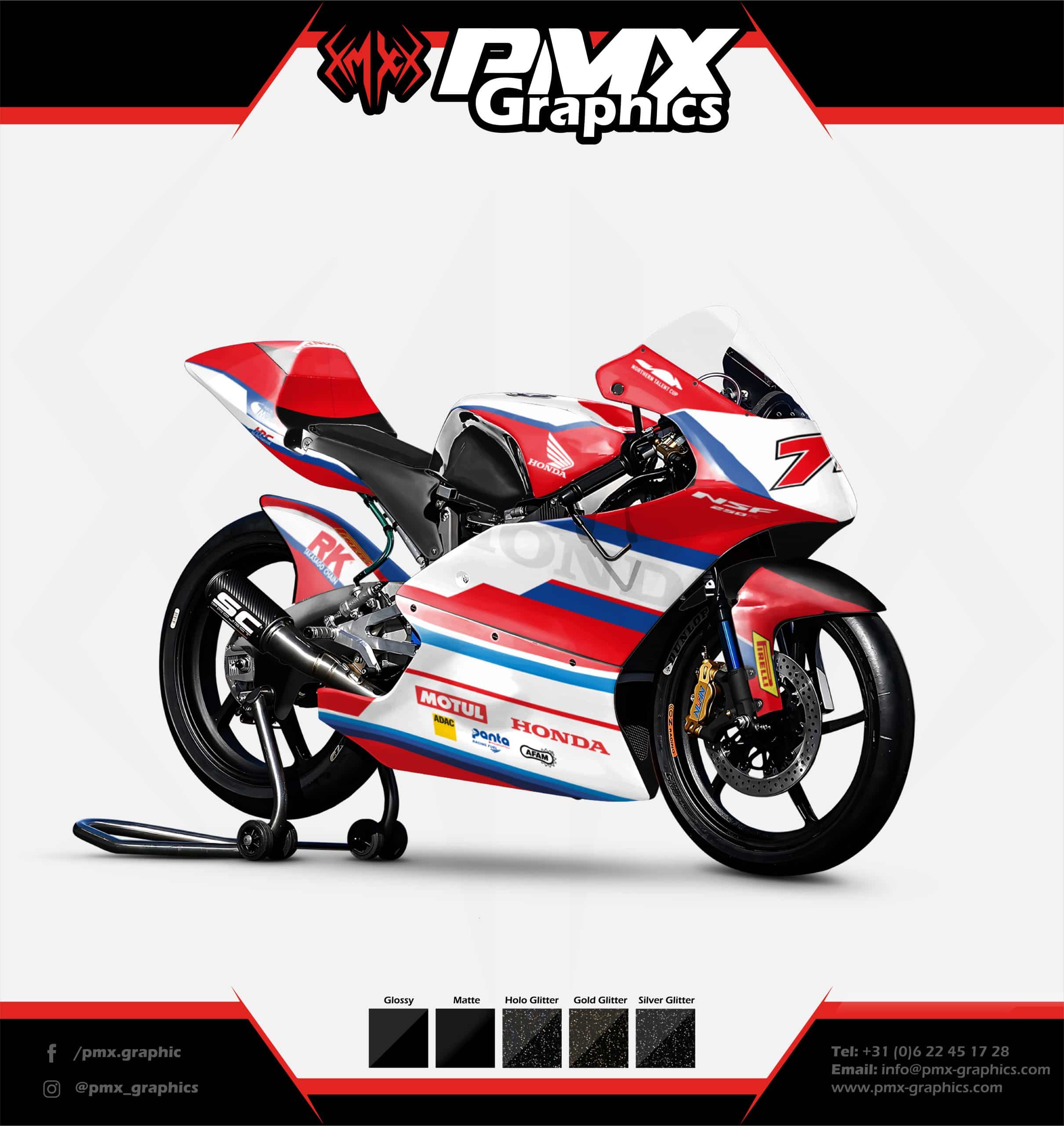 Honda NSF Graphic Kit - HRC EdgeLine