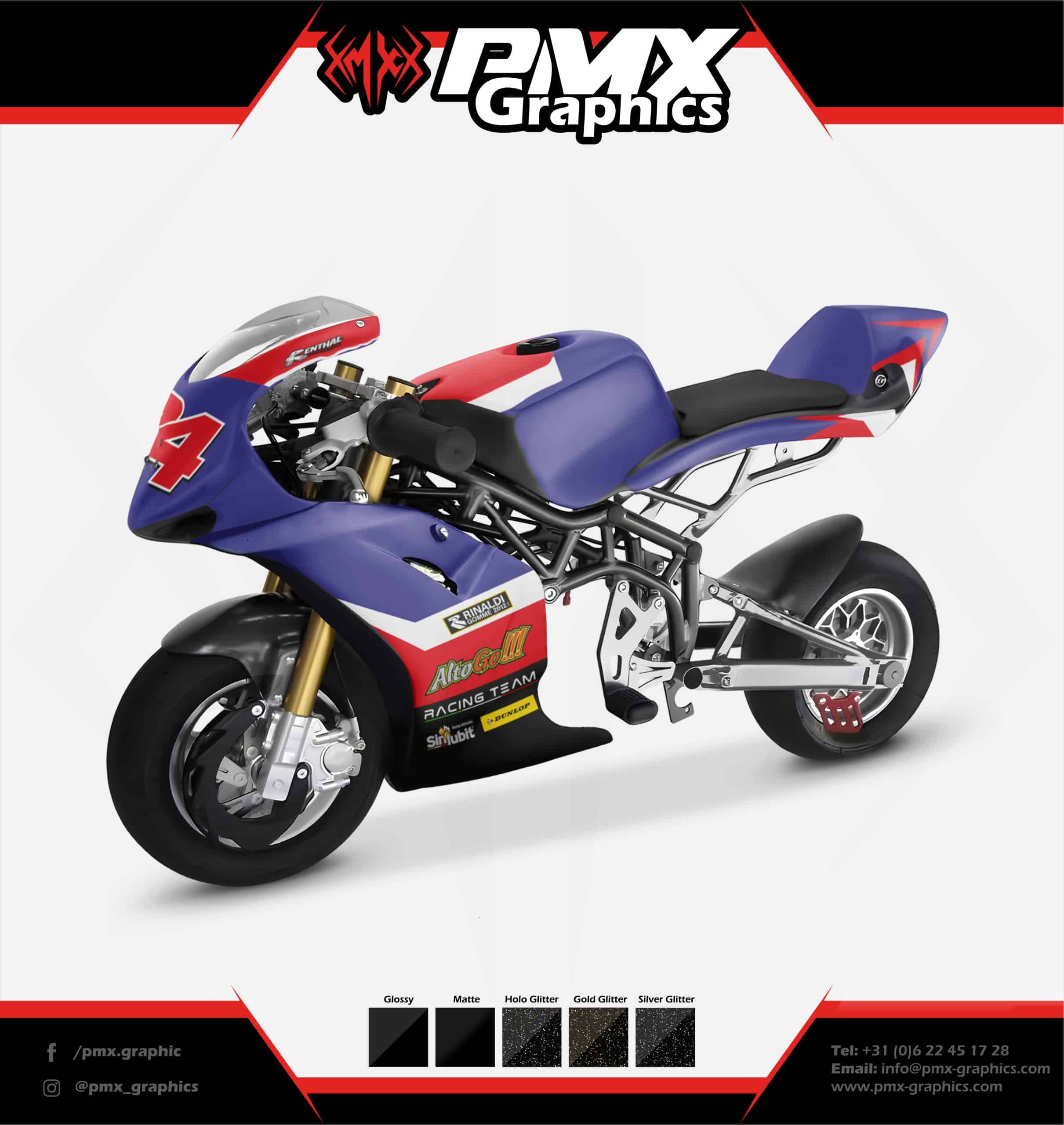 Minimoto Graphic Kit - Pocket Fury