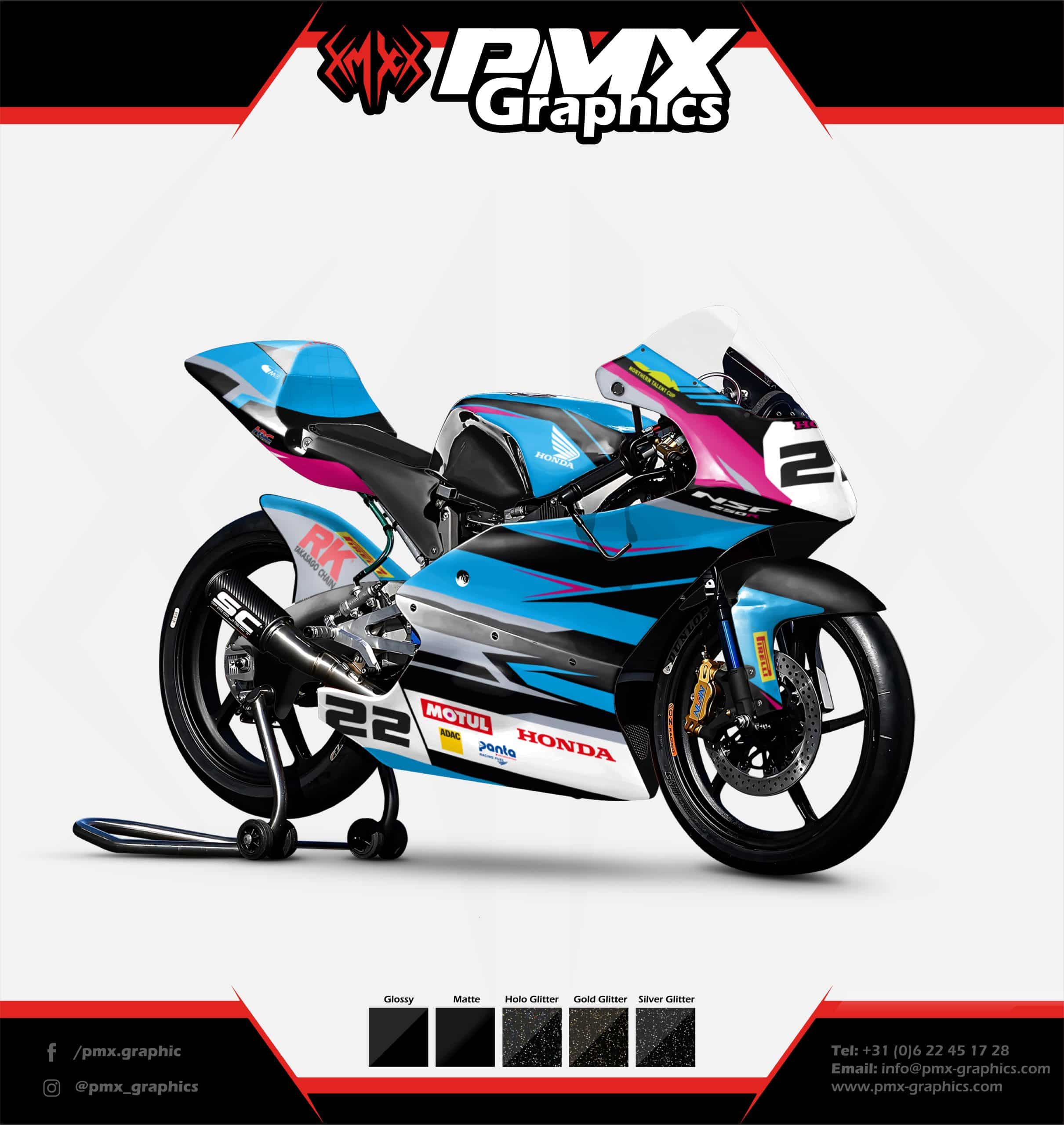 Honda NSF Graphic Kit - ProTrack 250R