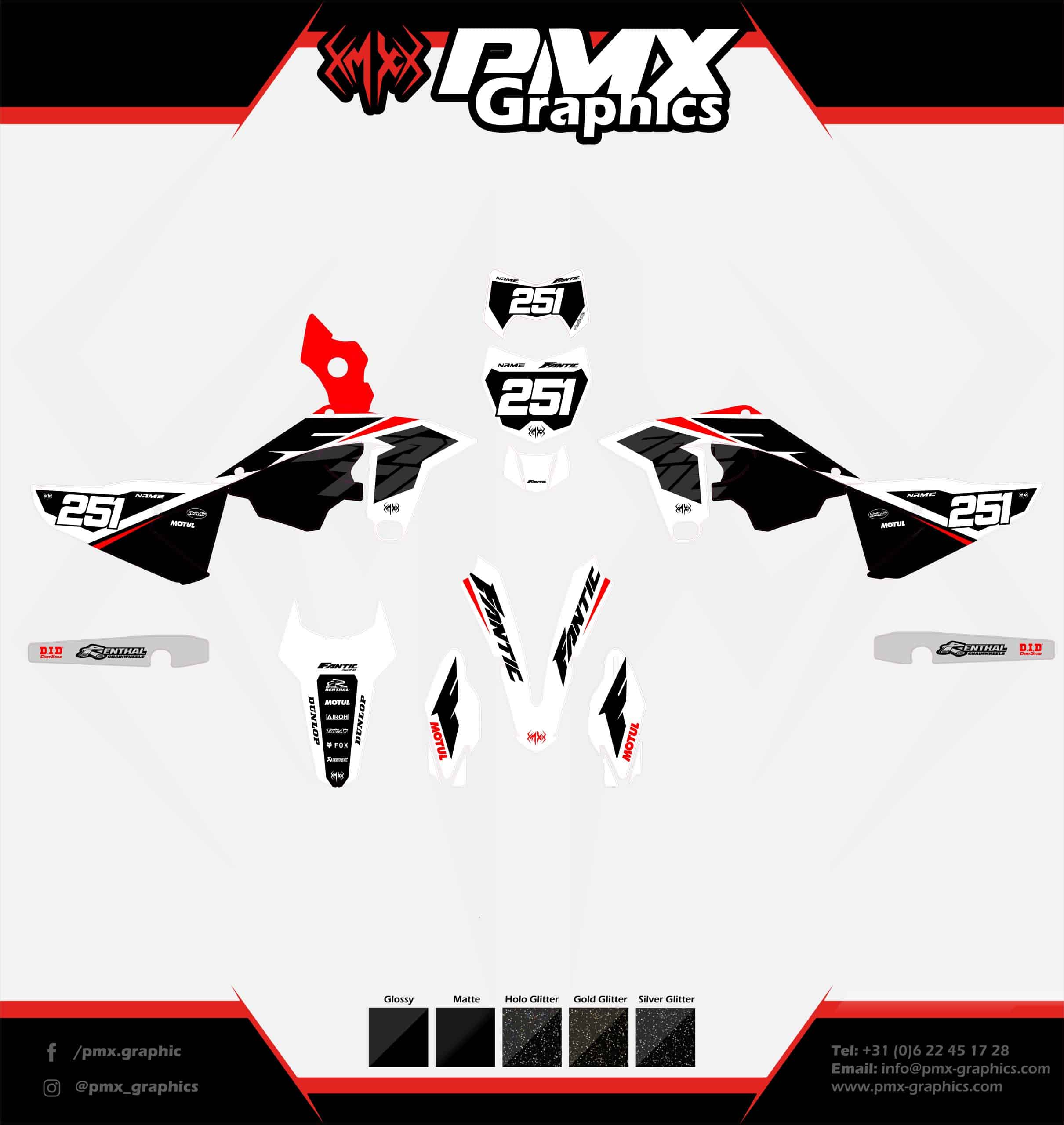 Fantic Graphic kit - RedShift - Image 2