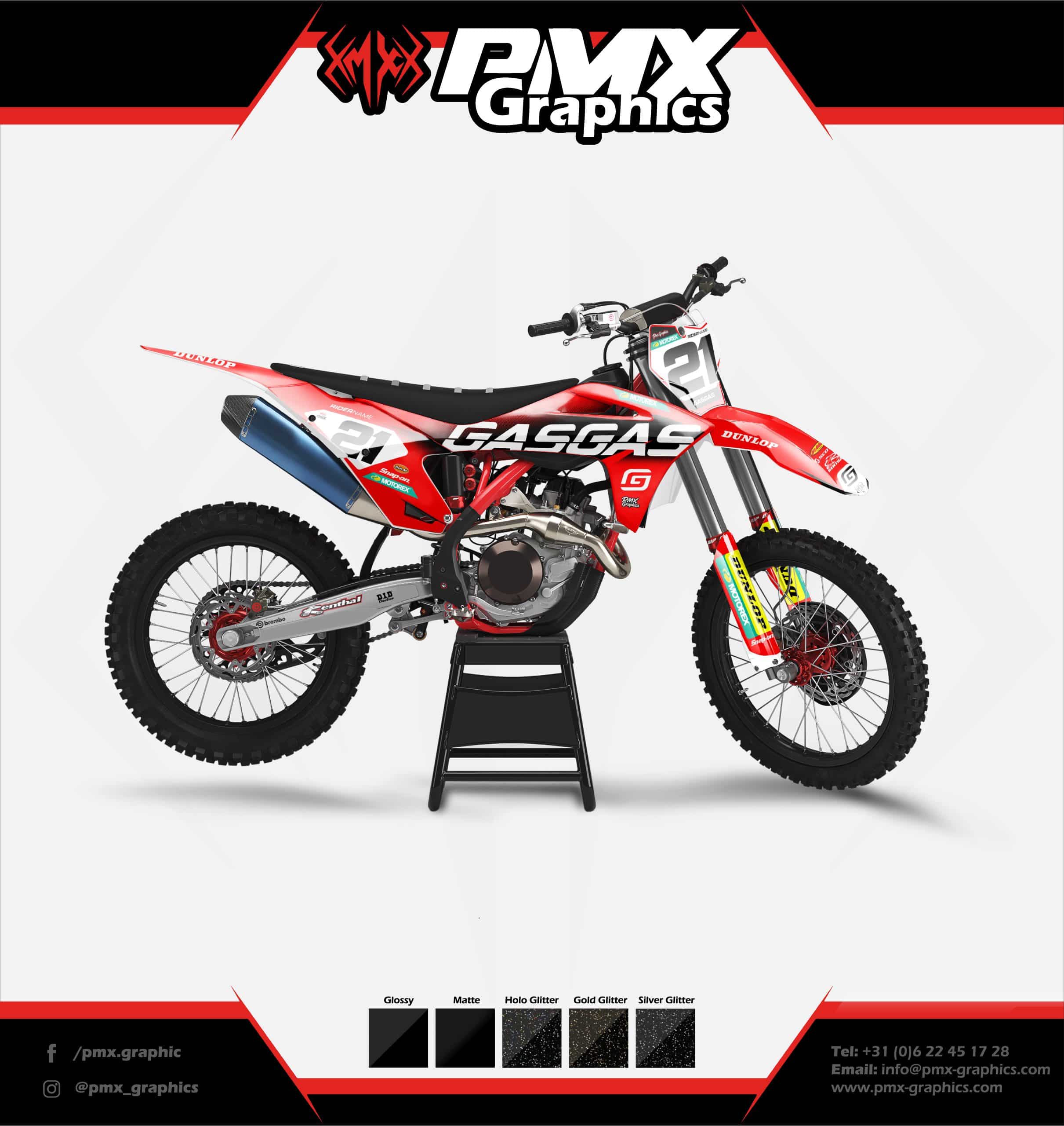 GasGas graphic kit - Rogue Redline