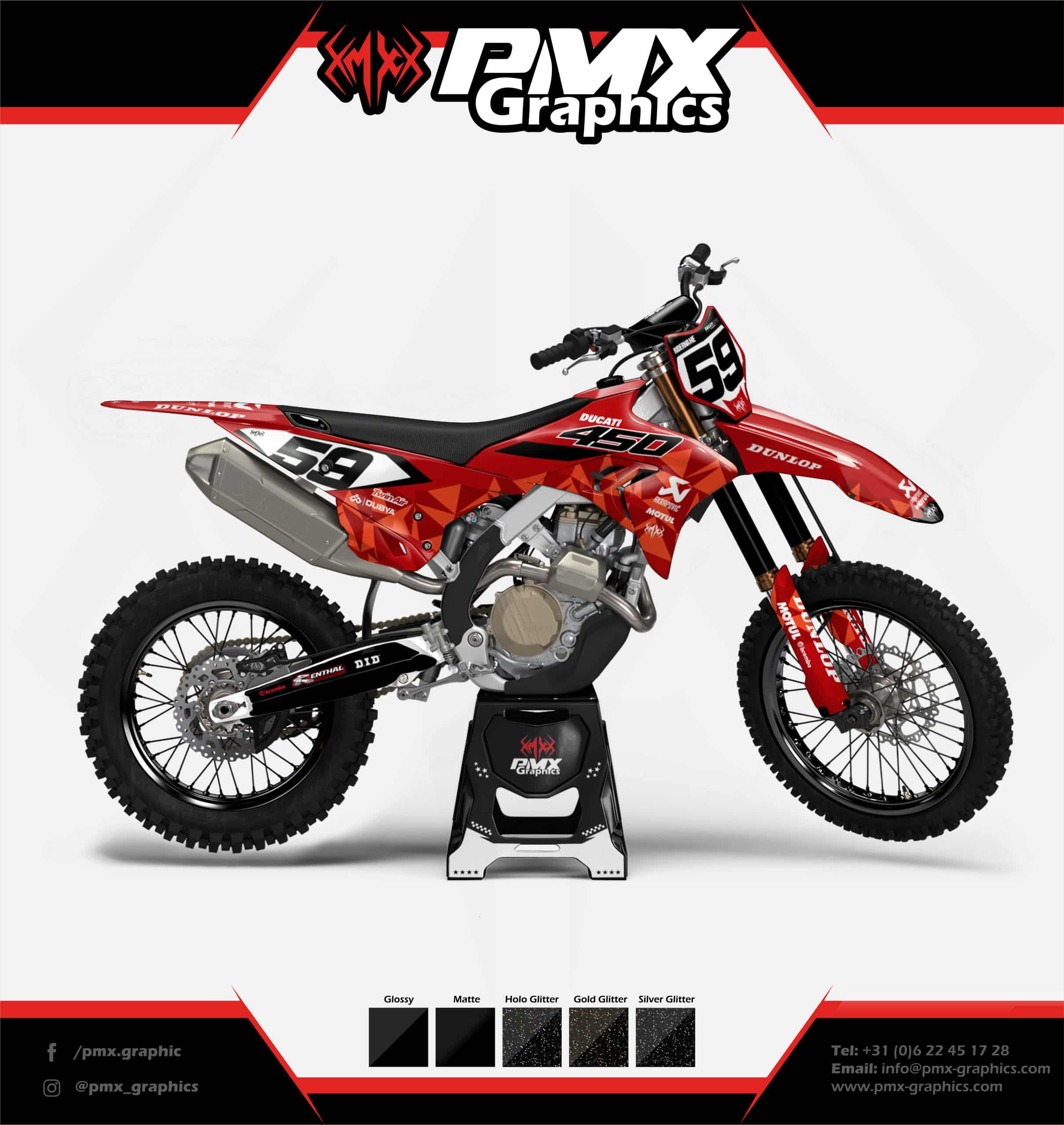 Ducati Graphic kit - Rosso Factory