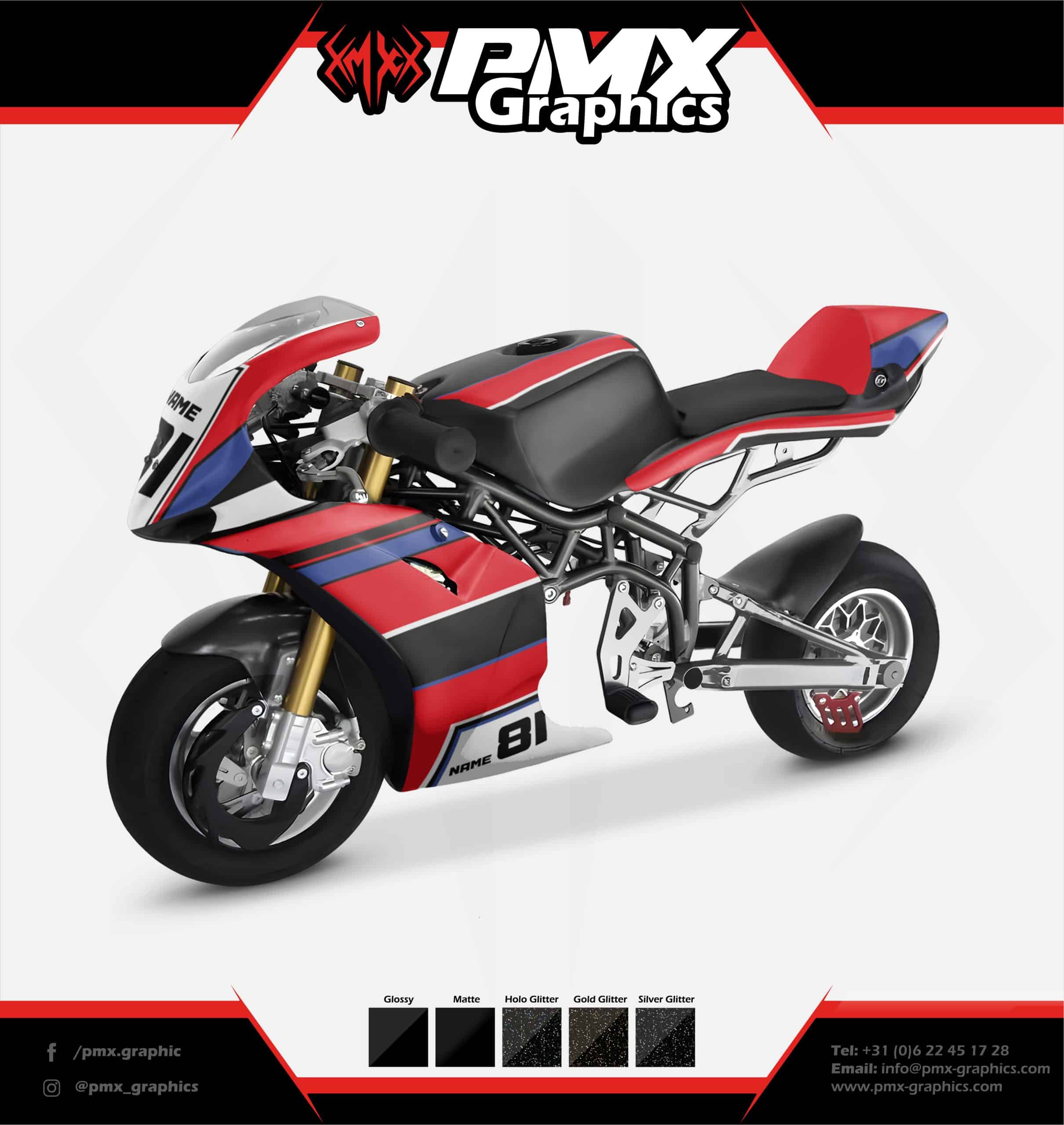 Minimoto Graphic Kit - Tiny Rampage