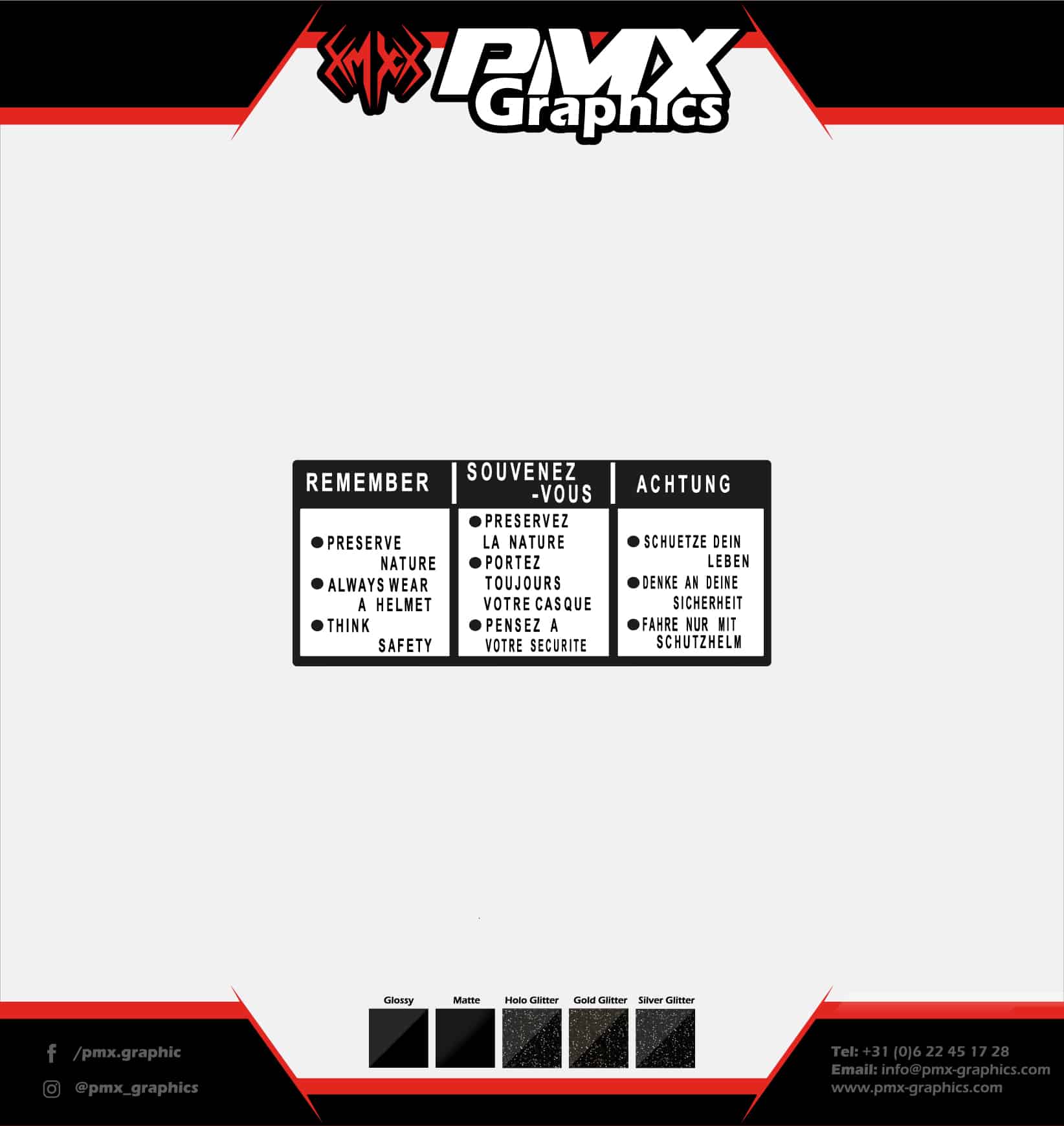 Honda MB - “Remember” Tank Sticker black