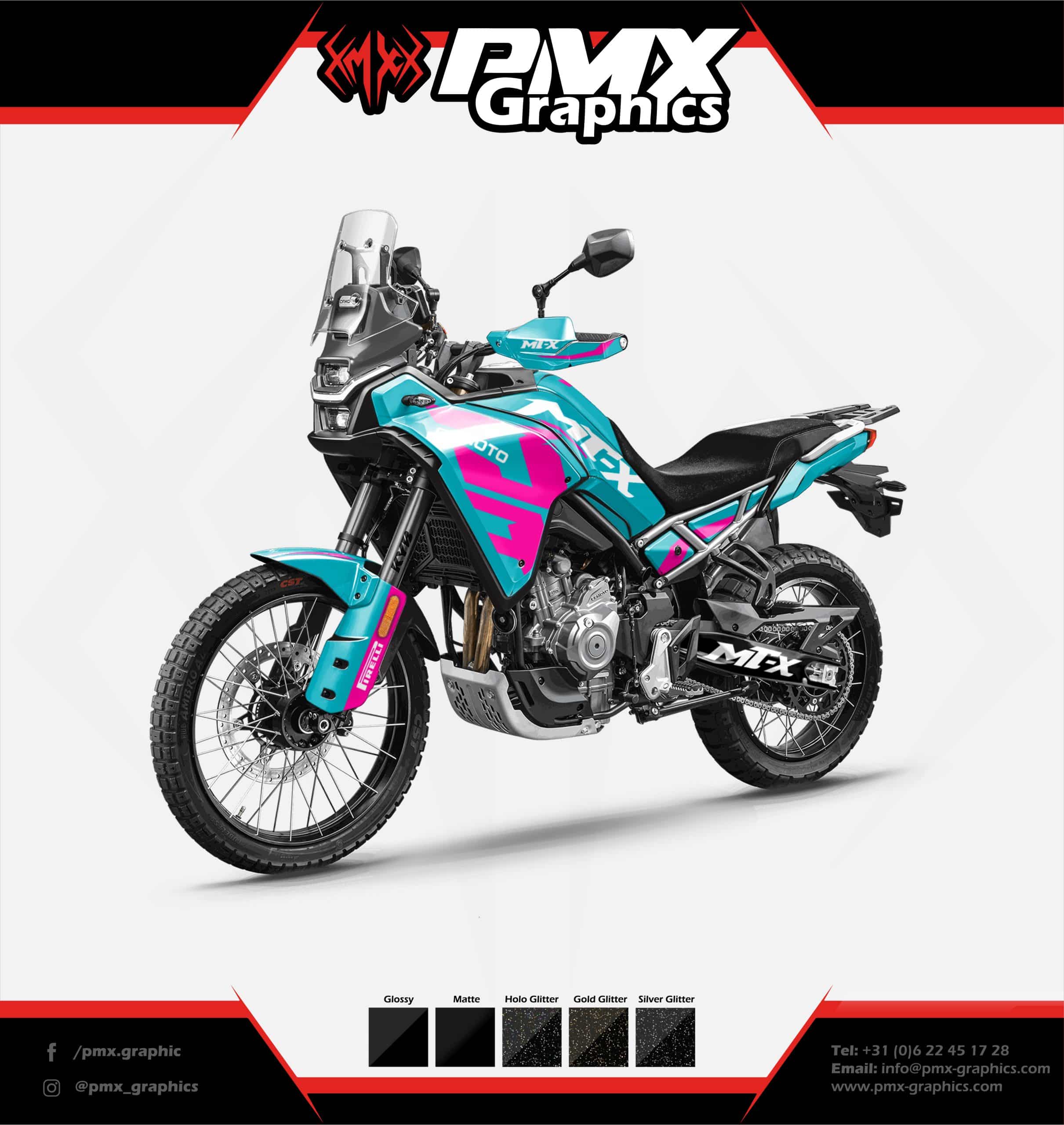 CF Moto Adventure Graphic Kit - Iron Terrain