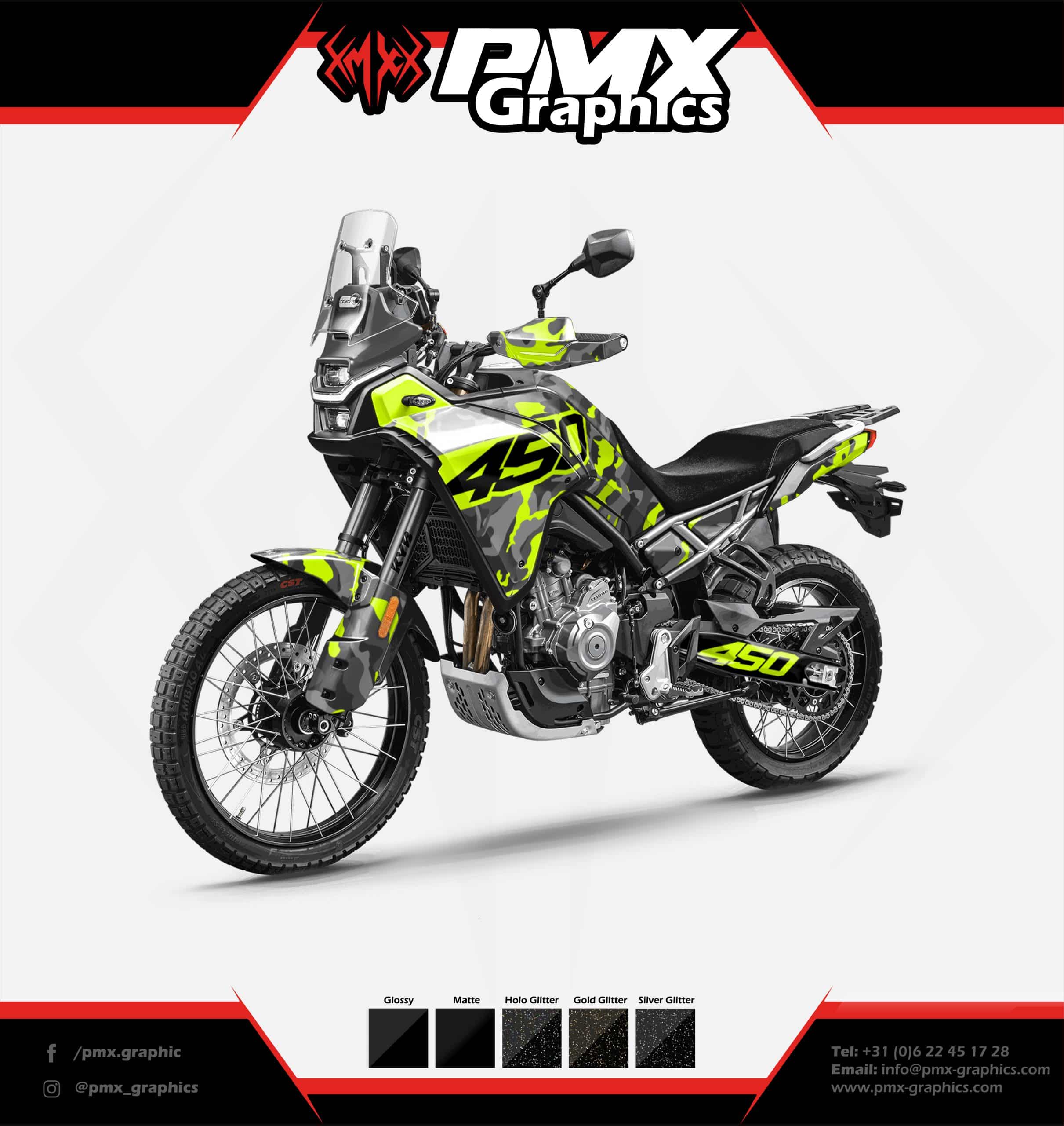 CF Moto Adventure Graphic Kit - Outland Vector