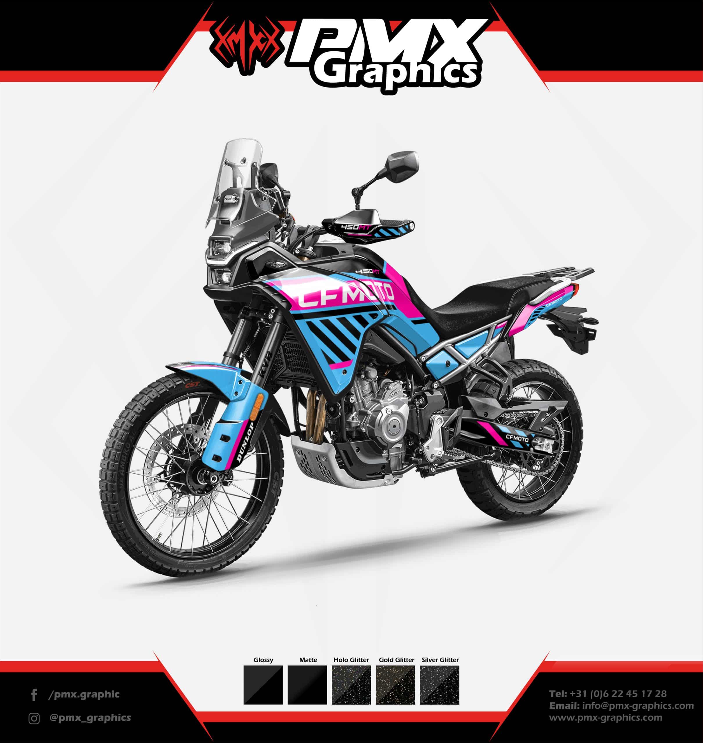 CF Moto Adventure Graphic Kit - Overland Pulse