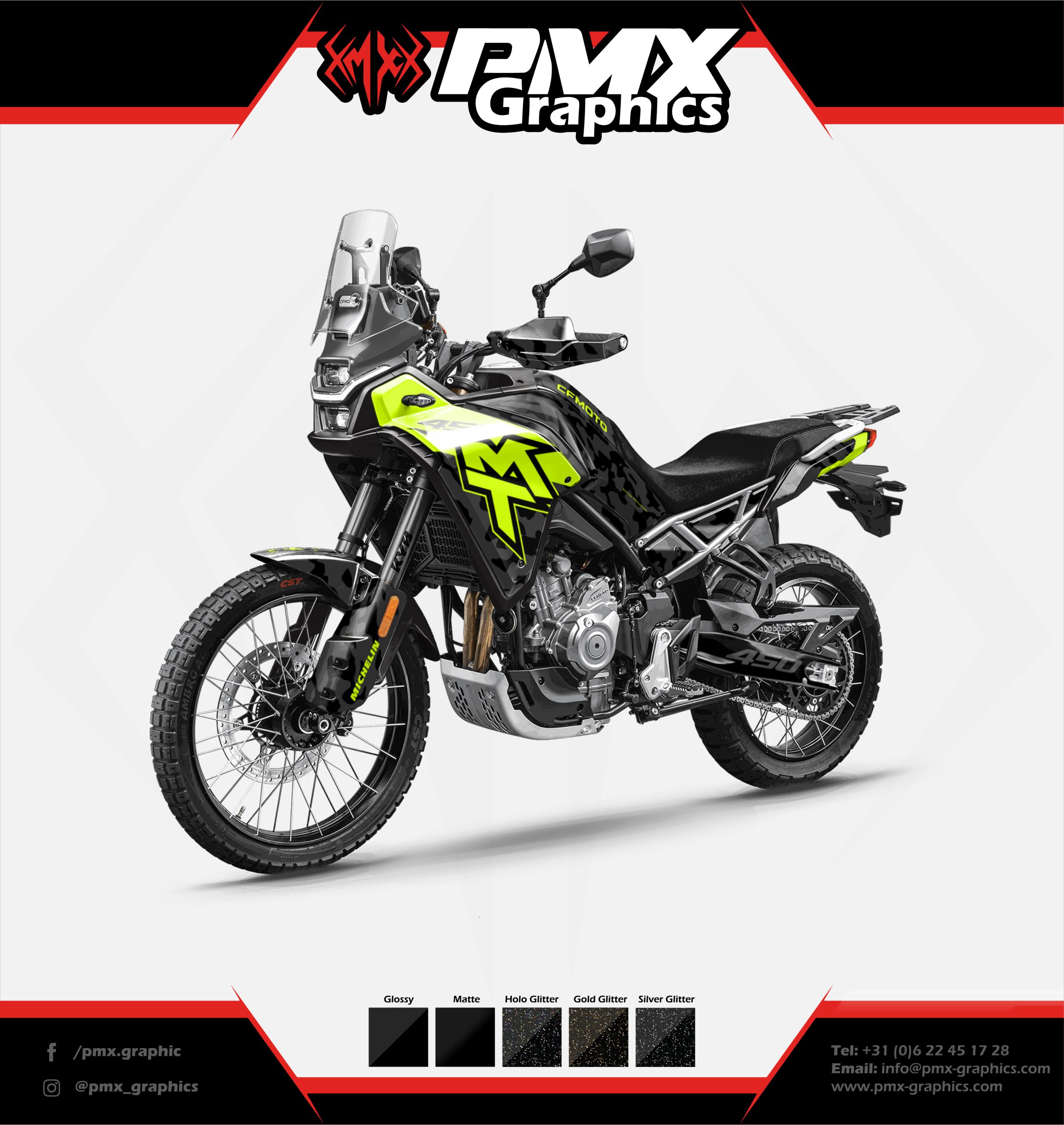 CF Moto Adventure Graphic Kit - Trail Authority