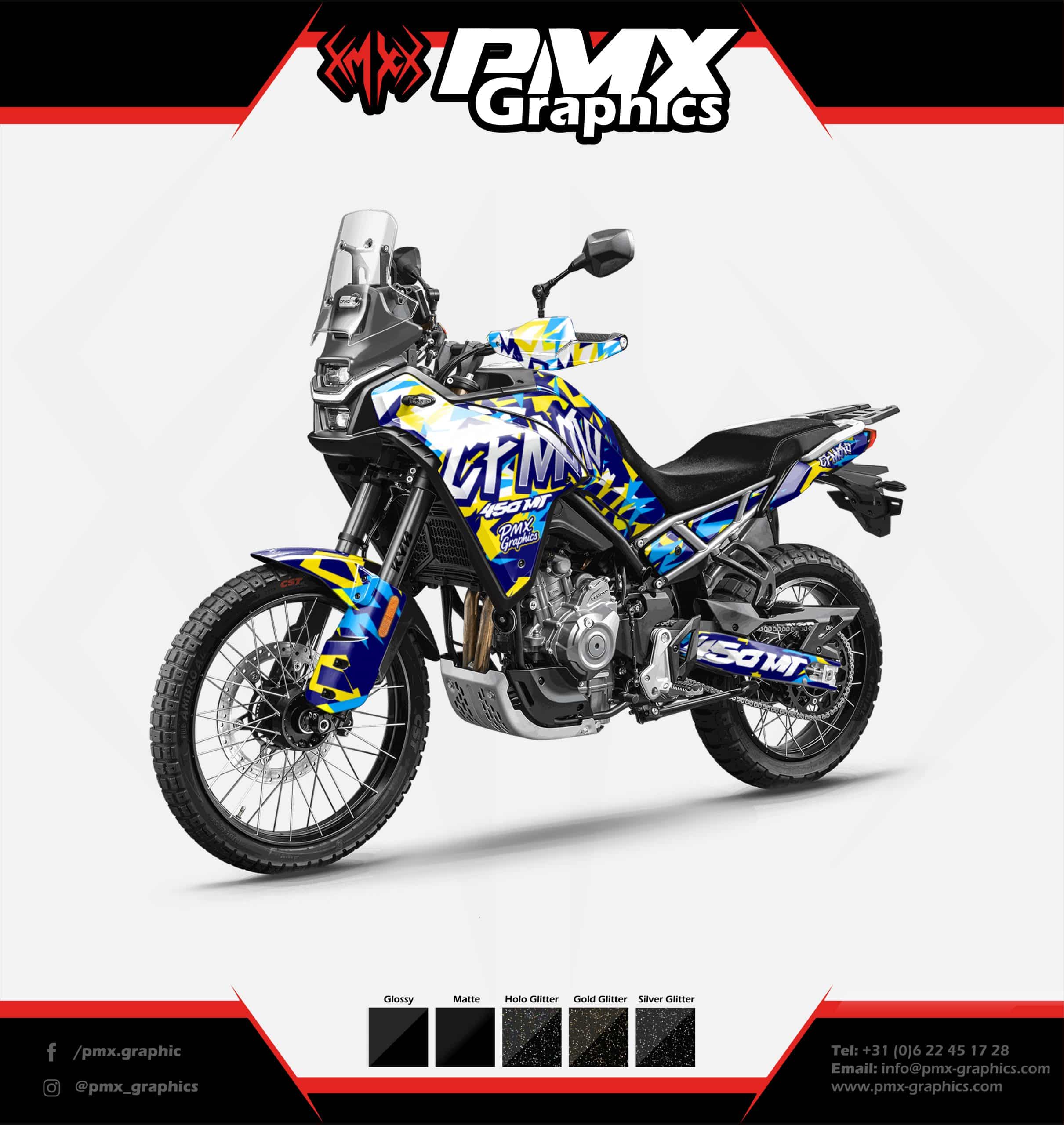 CF Moto Adventure Graphic Kit - Vector Ridge