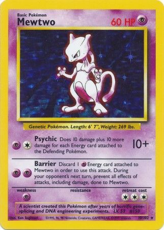 Mewtwo – 10/102 – Holo Unlimited