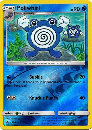 Poliwhirl – 38/214 – Uncommon Reverse Holo
