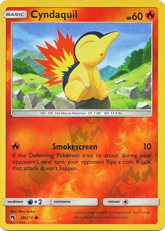 Cyndaquil – 39/214 – Common Reverse Holo