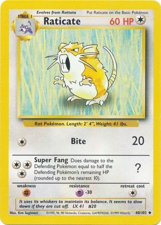 Raticate – 40/102 – Uncommon Unlimited