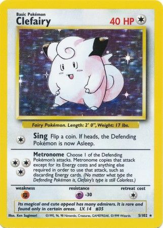 Clefairy – 5/102 – Holo Unlimited
