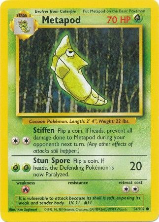 Metapod – 54/102 – Common Unlimited