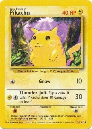 Pikachu – 58/102 – Common Unlimited