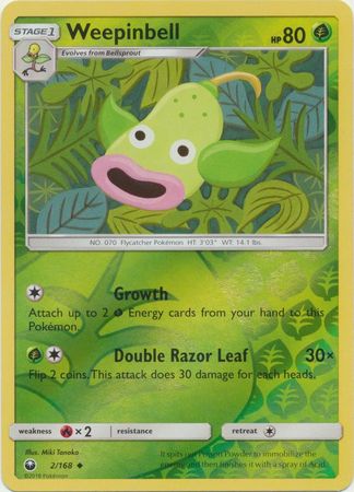 Weepinbell – 2/168 – Uncommon Reverse Holo