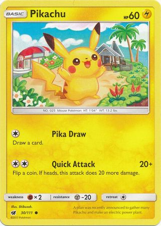 Pikachu – 30/111 – Common