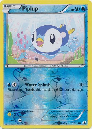 Piplup – 33/113 – Common Reverse Holo