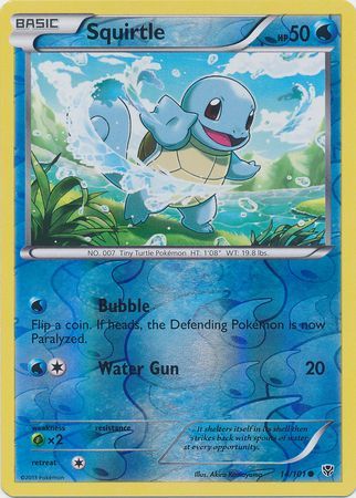Squirtle – 14/101 – Common Reverse Holo