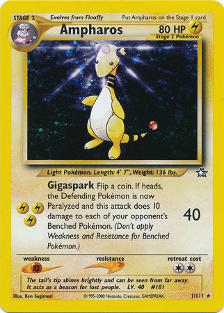 Ampharos – 1/111 – Holo Unlimited