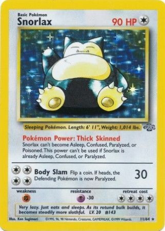 Snorlax – 11/64 – Holo Unlimited