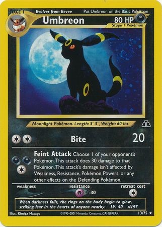 Umbreon – 13/75 – Holo Unlimited