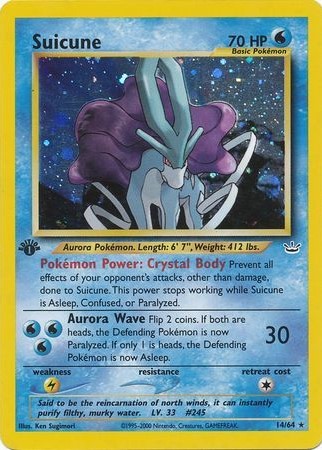 Suicune – 14/64 – Holo 1st Edition
