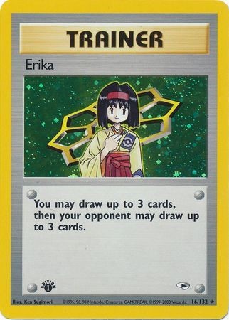 Erika – 16/132 – Holo 1st Edition