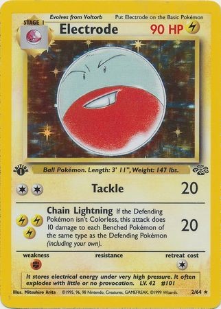 Electrode – 2/64 – Holo 1st Edition