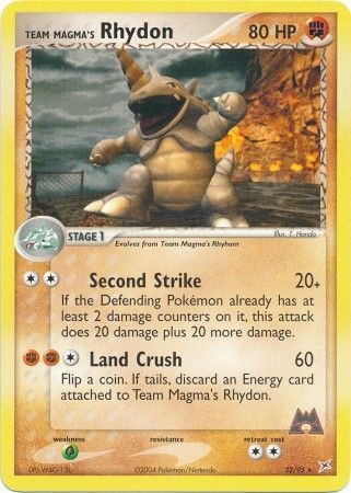 Team Magma’s Rhydon – 22/95 – Rare