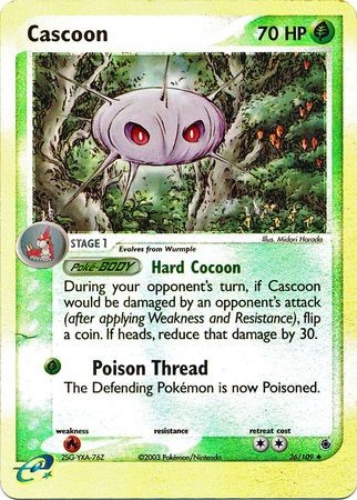 Cascoon – 26/109 – Uncommon Reverse Holo