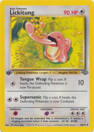 Lickitung – 38/64 – Uncommon 1st Edition