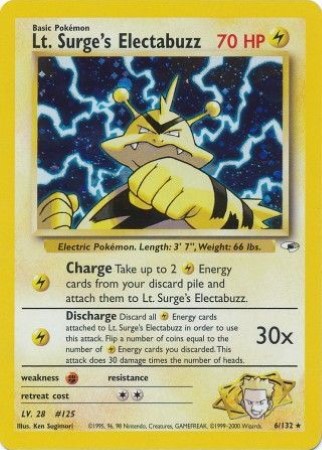 Lt. Surge’s Electabuzz – 6/132 – Holo Unlimited