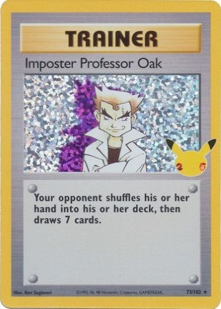 Imposter Professor Oak – 73/102 – Holo Rare (Classic Collection)