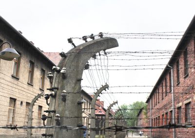 Auschwitz main camp - barbed wire