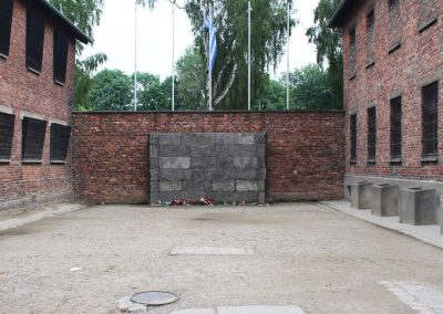 Auschwitz 1 - Execution wall between blocks 10 and 11