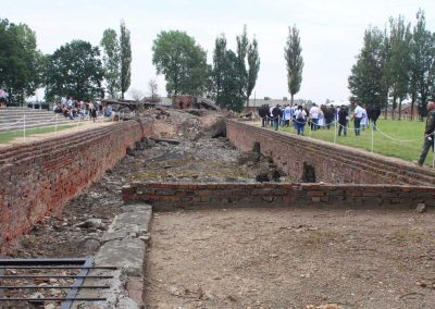 Auschwitz-Birkenau - the ruins of crematorium 2