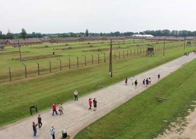 Auschwitz-Birkenau - View from the gatehouse