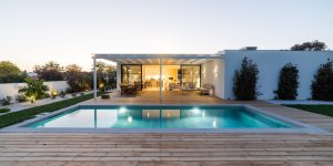 Modern villa with pool and garden