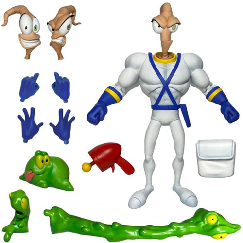 earthworm jim premium dna toys actiefiguur set